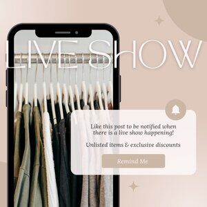 🤍 LIKE this post to be notified when I go LIVE! 🤍 (do not purchase)